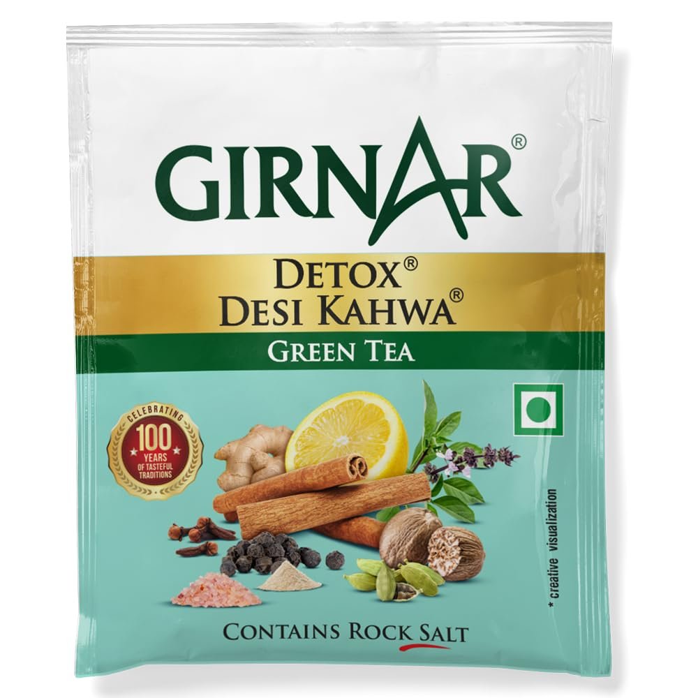 Girnar Food & Beverages Pvt. Ltd. Detox Green Tea - Desi Kahwa (36 Tea Bags) 90 gm - Image 3